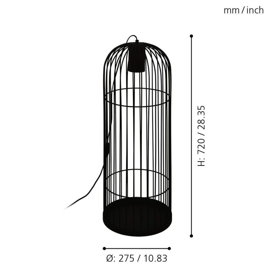 Eglo - Світлодіодний торшер 1xGU10/4,6W/230V