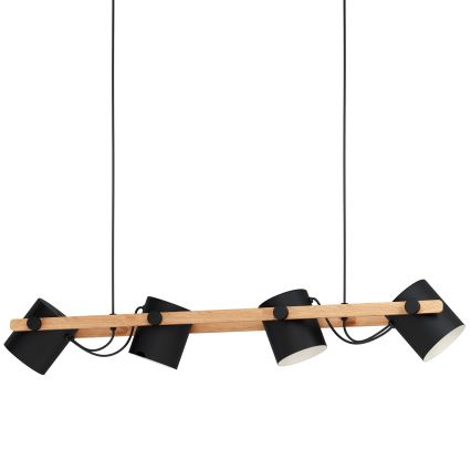 Eglo - Люстра на мотузці 4xE27/28W/230V