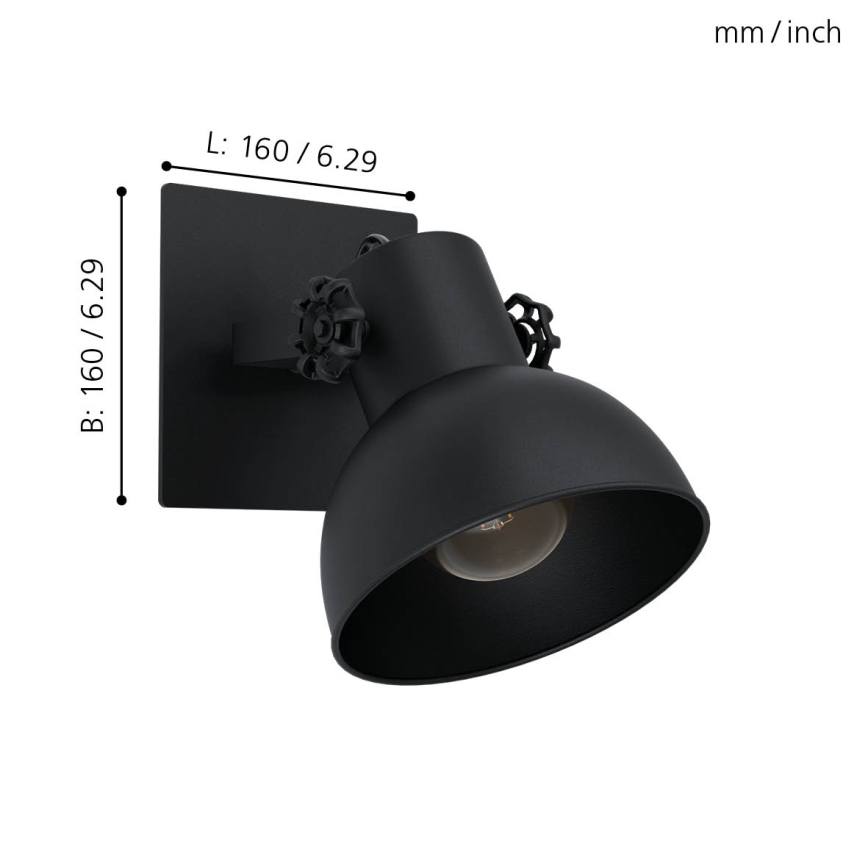 Eglo - Настенный светильник 1xE27/28W/230V