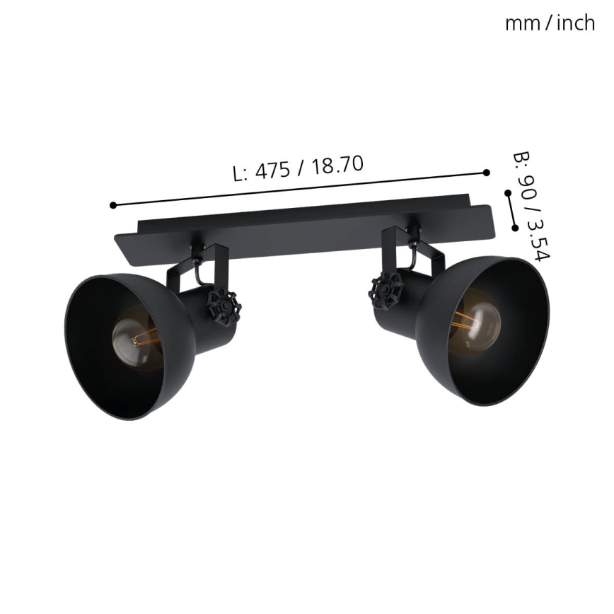 Eglo - Точковий світильник 2xE27/40W/230V