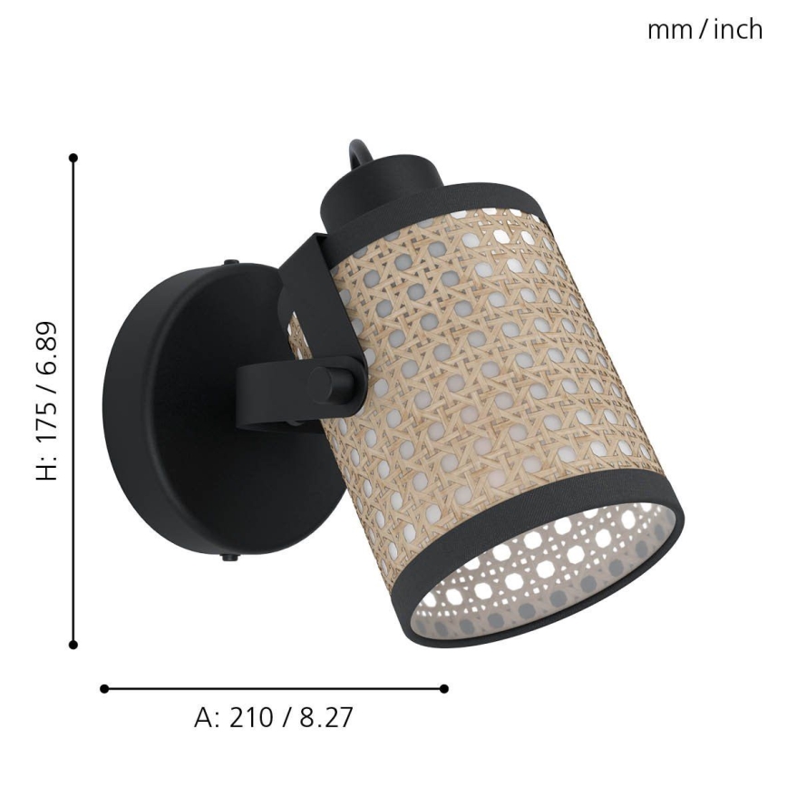Eglo - Настенный светильник 1xE27/10W/230V