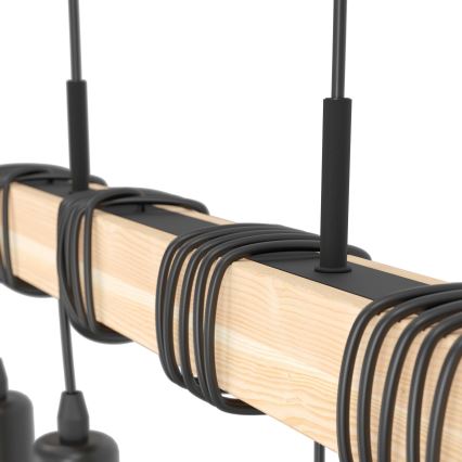 Eglo - Люстра на тросі TOWNSHEND 4xE27/60W/230V