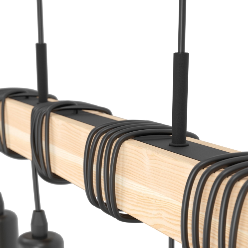 Eglo - Подвесная люстра TOWNSHEND на тросе, 4xE27/60W/230V