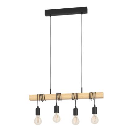 Eglo - Подвесная люстра TOWNSHEND 4xE27/60W/230V