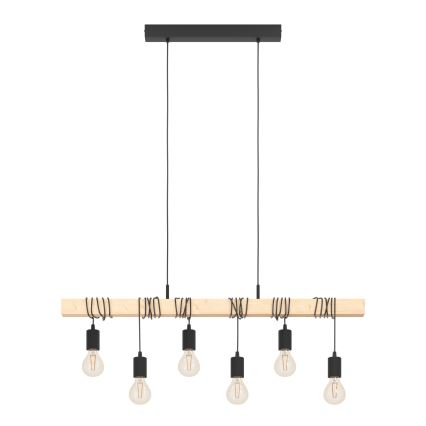 Eglo - Подвесная люстра TOWNSHEND 6xE27/60W/230V