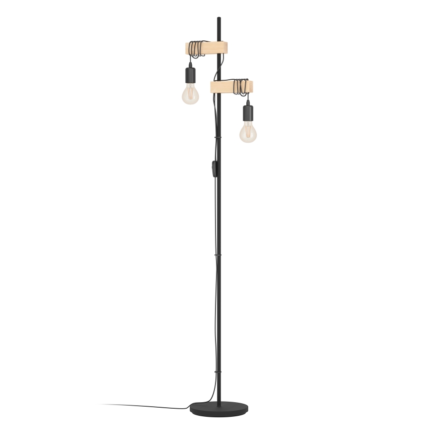 Eglo - Торшер TOWNSHEND 2xE27/10W/230V - сертифицировано FSC