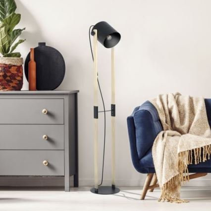 Eglo - Напольная лампа 1xE27/28W/230V