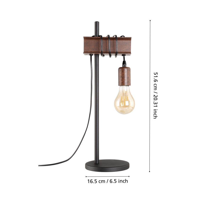 Eglo - Настольная лампа TOWNSHEND 1xE27/10W/230V