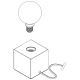 Eglo - Настільна лампа 1xE27/40W/230V коричневий