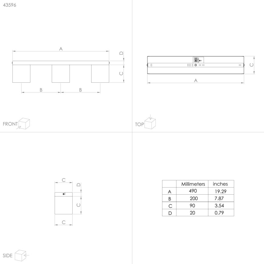 Eglo - Пристельова люстра 3xE27/40W/230V
