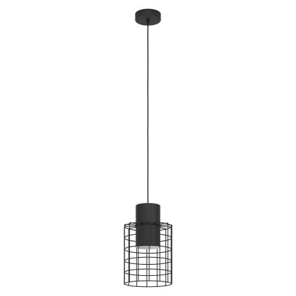 Eglo - Підвісна люстра 1xE27/40W/230V ⌀ 20 см чорний