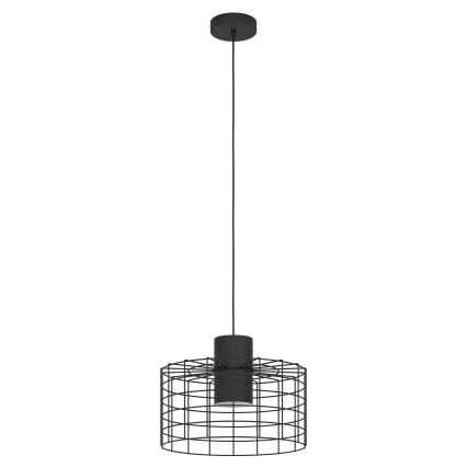 Eglo - Підвісна люстра 1xE27/40W/230V ⌀ 38 см чорний