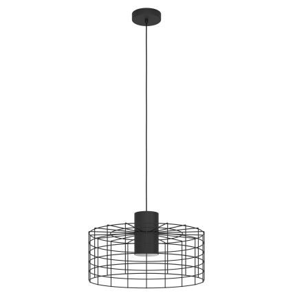 Eglo - Підвісна люстра 1xE27/40W/230V ⌀ 48 см чорний