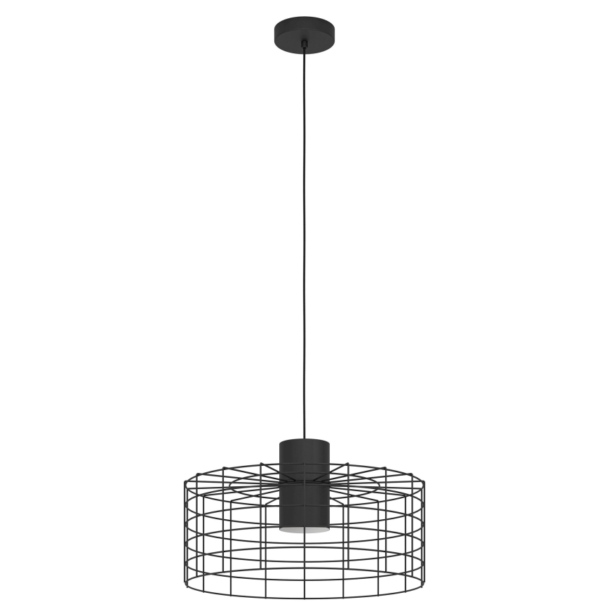Eglo - Підвісна люстра 1xE27/40W/230V ⌀ 48 см чорний