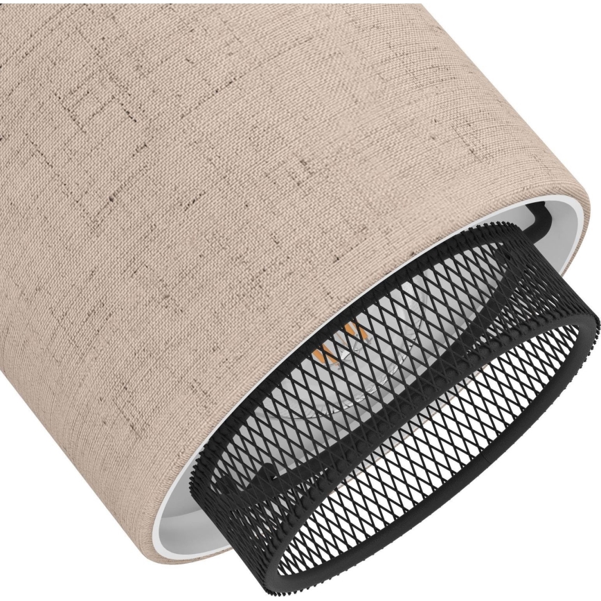 Eglo - Настенный точечный светильник 1xE14/40W/230V черный/бежевый