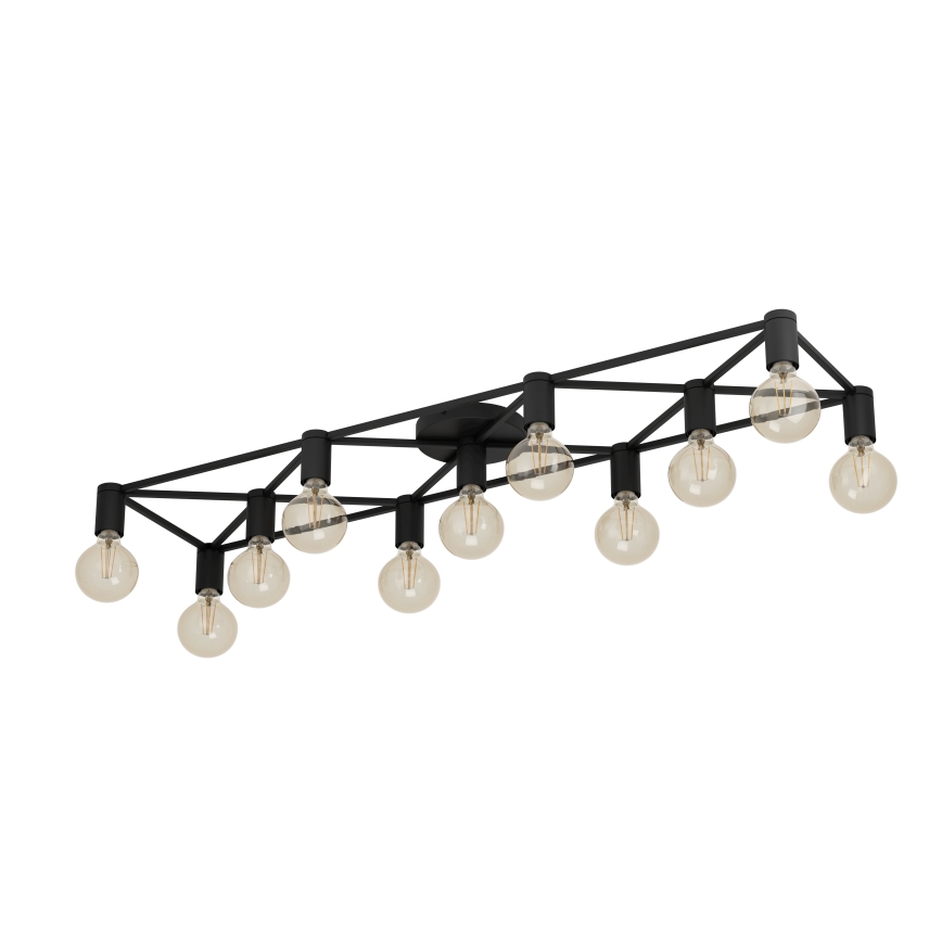 Eglo - Стельовий світильник 11xE27/40W/230V чорний