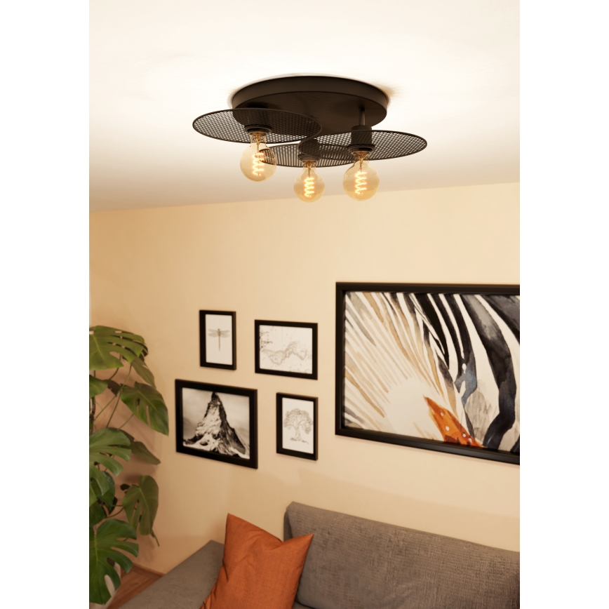 Eglo - Потолочный светильник 3xE27/40W/230V