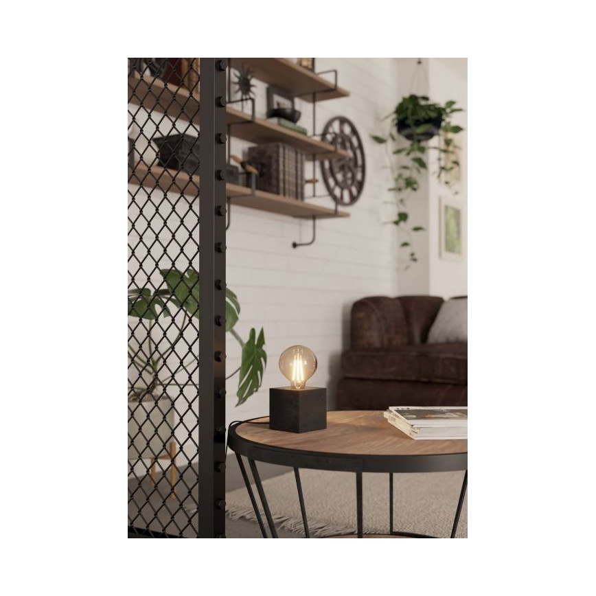 Eglo - Настольная лампа 1xE27/40W/230V антрацит