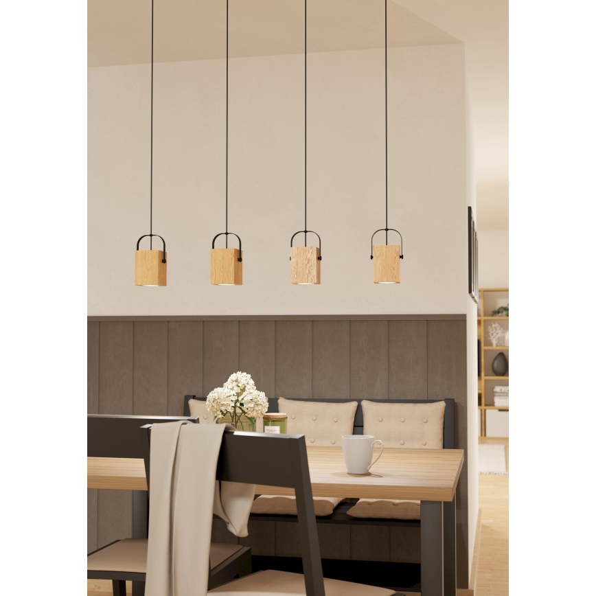 Eglo - Светодиодная подвесная люстра 4xGU10/3W/230V