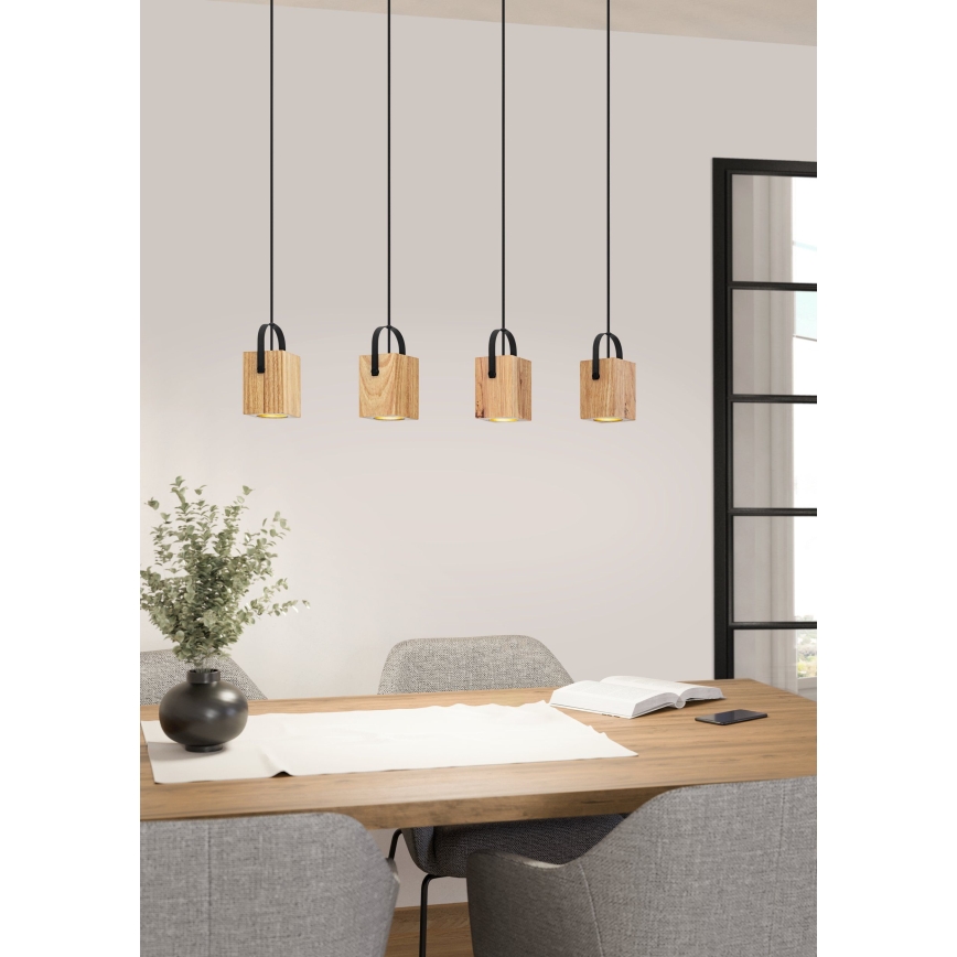 Eglo - Светодиодная подвесная люстра 4xGU10/3W/230V