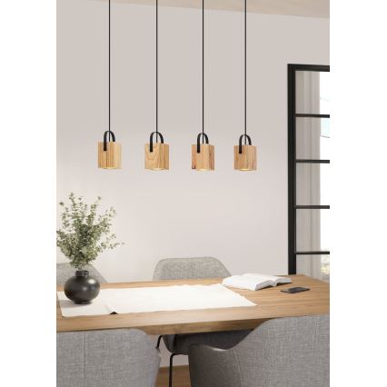 Eglo - Світлодіодна підвісна люстра 4xGU10/3W/230V