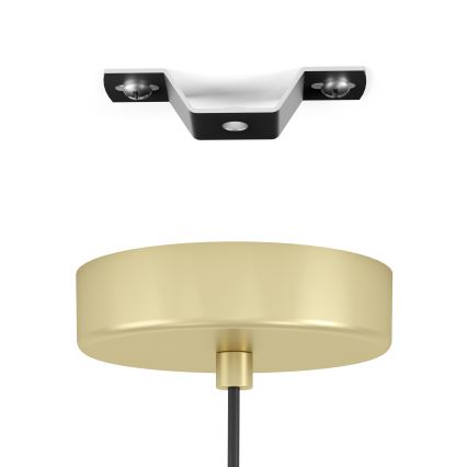 Eglo - Подвесная люстра 1xE27/40W/230V золотистый