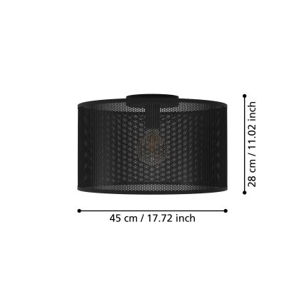 Eglo - Стельовий світильник 1xE27/40W/230V
