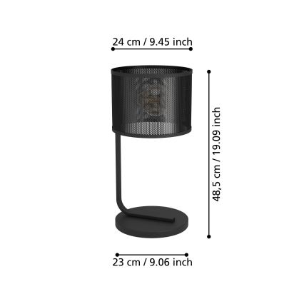 Eglo 43797 - Настільна лампа MANBY 1xE27/40W/230V