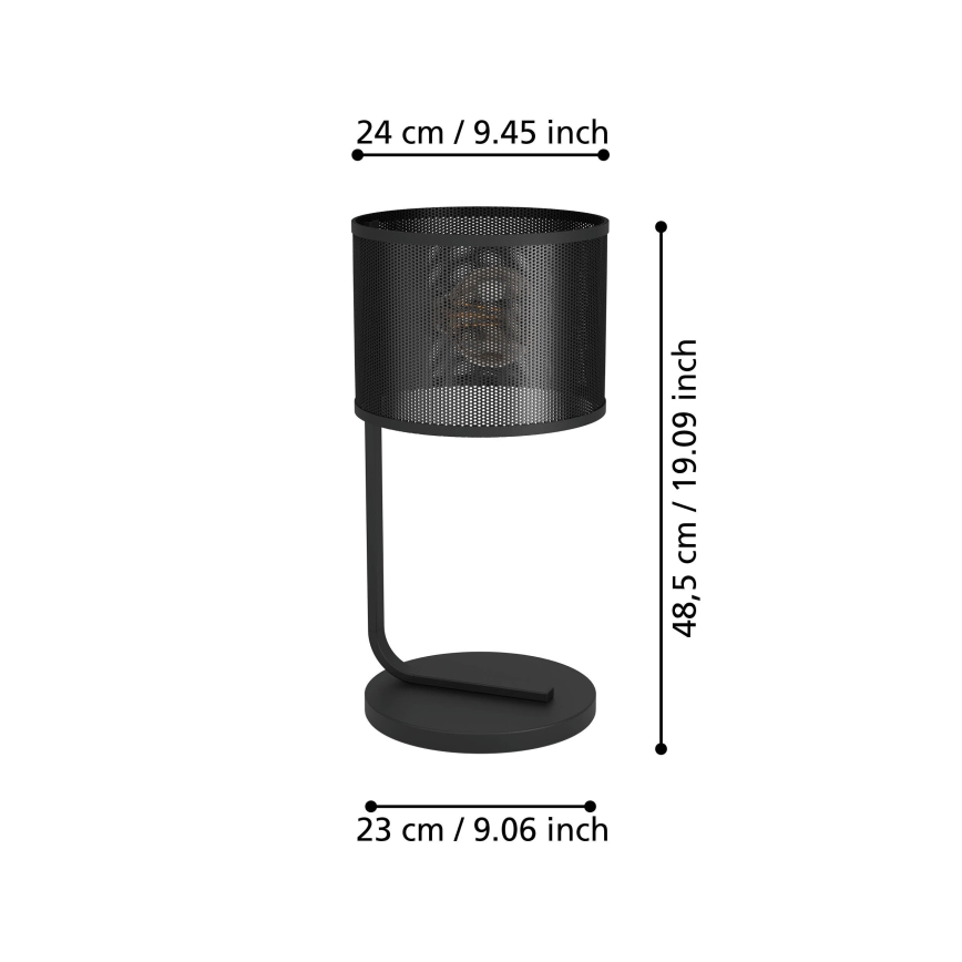 Eglo 43797 - Настільна лампа MANBY 1xE27/40W/230V