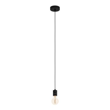 Eglo - Люстра на тросі 1xE27/40W/230V чорна
