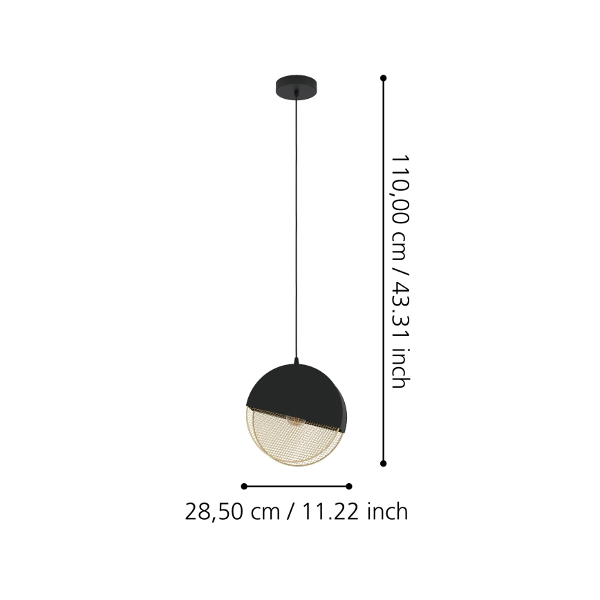 Eglo - Підвісна люстра 1xE27/40W/230V