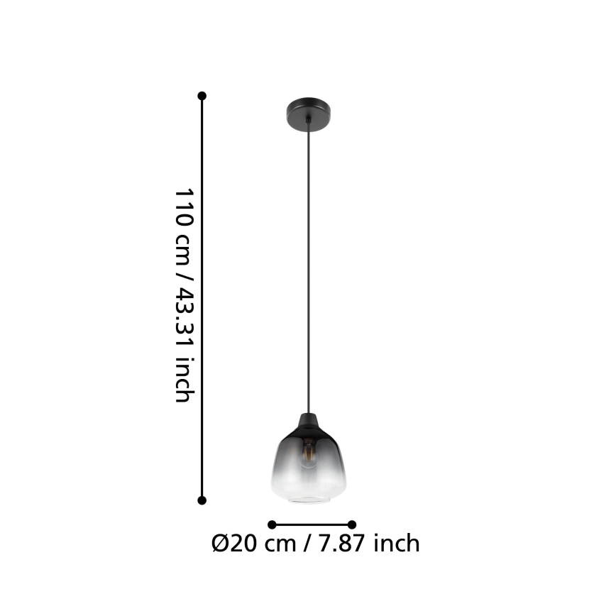 Eglo - Підвісна люстра 1xE27/40W/230V