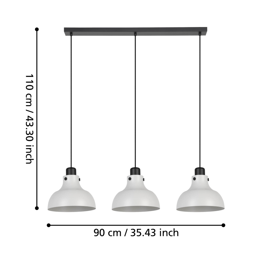 Eglo - Подвесная люстра 3xE27/40W/230V
