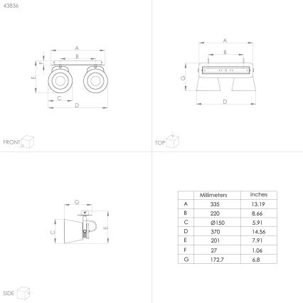 Eglo - Точечный светильник 2xE27/40W/230V
