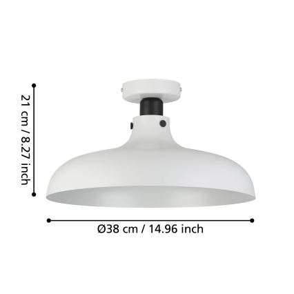Eglo - Потолочный светильник 1xE27/40W/230V