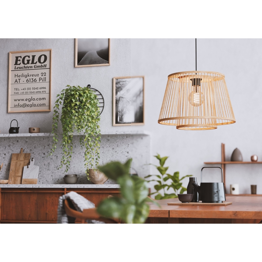 Eglo 43852 - Подвесная люстра HYKEHAM 1xE27/40W/230V