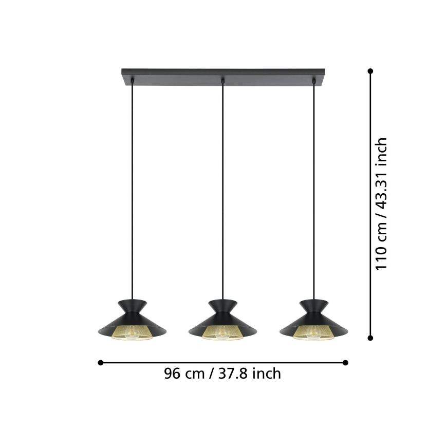 Eglo - Подвесная люстра 3xE27/40W/230V