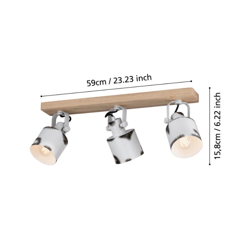Eglo - Точковий світильник 3xE27/40W/230V