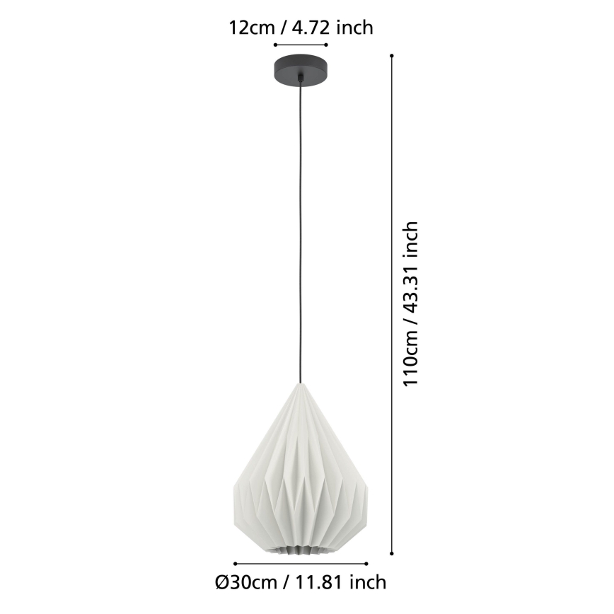 Eglo - Підвісна люстра 1xE27/25W/230V діаметр 31 см