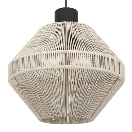 Eglo - Підвісна люстра на тросі 3xE27/40W/230V, кремова