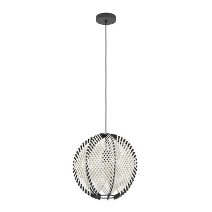 Eglo - Подвесная люстра 1xE27/40W/230V диаметр 40 см белый/черный