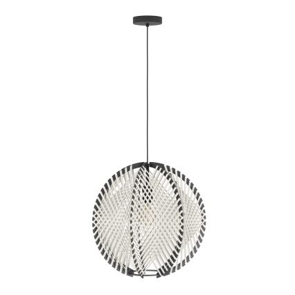 Eglo - Подвесная люстра 1xE27/40W/230V диаметр 48 см белый/черный
