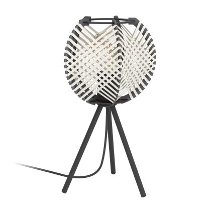 Eglo - Настольная лампа 1xE27/40W/230V белый/черный