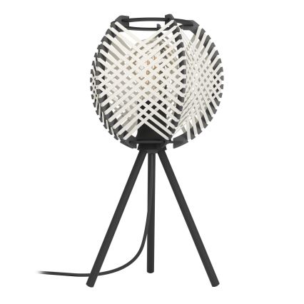 Eglo - Настольная лампа 1xE27/40W/230V белый/черный