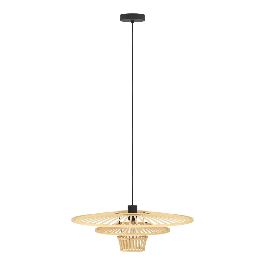 Eglo - Подвесной светильник на шнуре 1xE27/40W/230V бамбук
