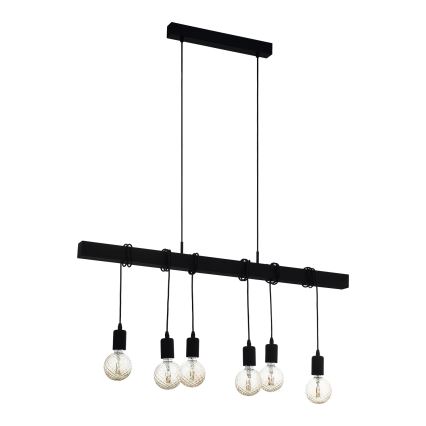 Eglo - Подвесная люстра TOWNSHEND 6xE27/60W/230V - сертифицировано FSC