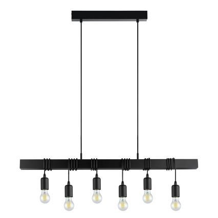 Eglo - Подвесная люстра TOWNSHEND 6xE27/60W/230V - сертифицировано FSC