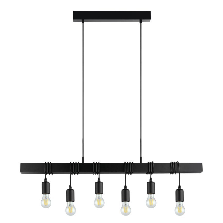 Eglo - Подвесная люстра TOWNSHEND 6xE27/60W/230V - сертифицировано FSC