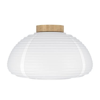 Eglo - Стельовий світильник 1xE27/40W/230V, діаметр 40 см, білий/бежевий