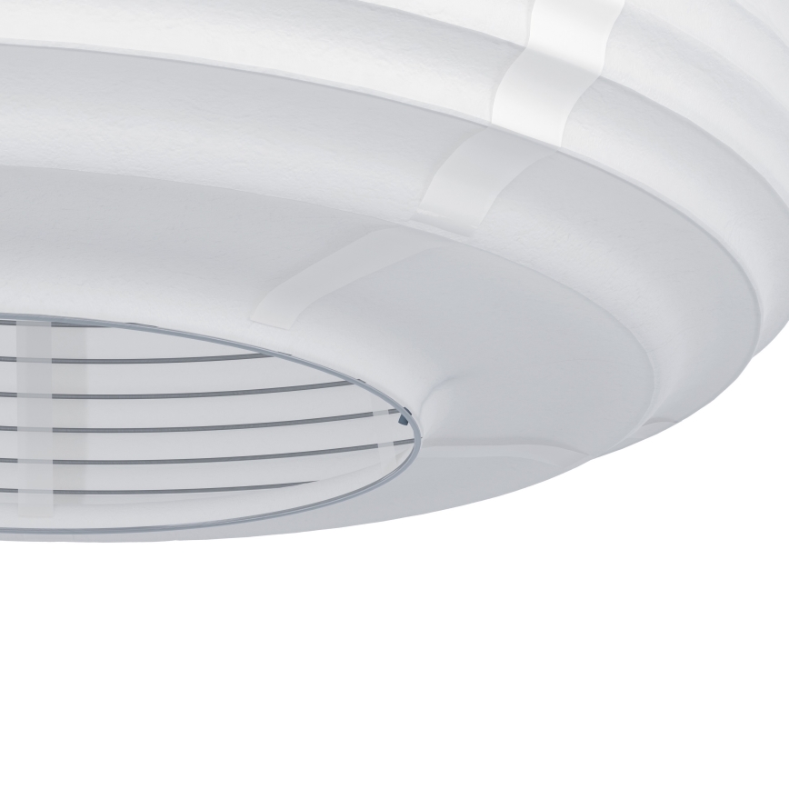 Eglo - підвісна люстра на тросі 1xE27/40W/230V діам. 55 см біла/бежева